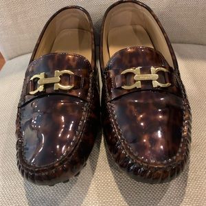 Salvatore Ferragamo Tortoise Gancini Loafer Driver